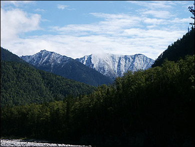 Снег на горах